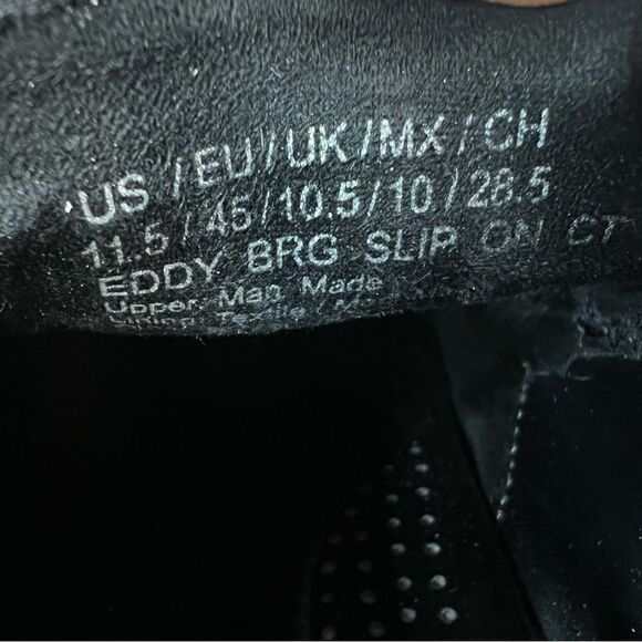 Kenneth Cole Reaction Eddy Brogue Slip On Black Loafers - Picture 12 of 12